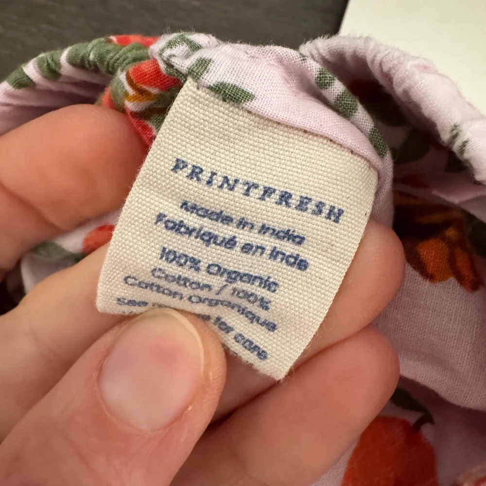 PRINTFRESH 100% Organic Cotton Top & Cropped Pants Hen House Ballet Pink XXS GUC - Picture 14 of 14